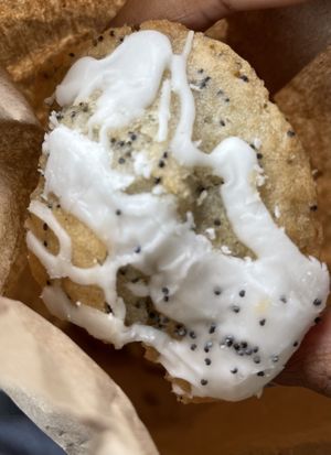 Lemon poppy seed muffin   at Fermento in Long Beach