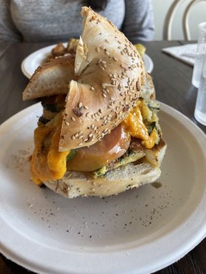 Fermento bagel   at Fermento in Long Beach