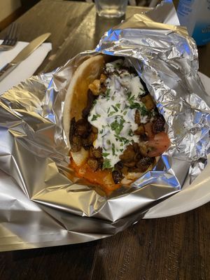 Oyster Mushroom Shawarma  at Fermento in Long Beach