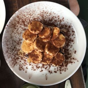 Almond Butter Toast (Banana, Maple syrup, Cacao) at Fermento in Long Beach