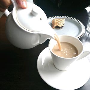 soy milk tea at LíngGǎn KāFēi 靈感咖啡 - MyDesy in Taipei