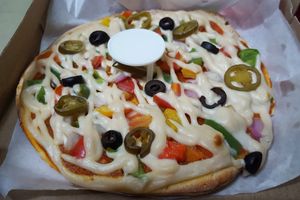 Keto pizza at Vegan Heat in Bangalore