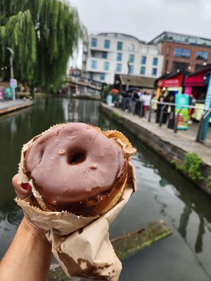 chocolate donut at Camdencakes1 - Market Stall in North West London