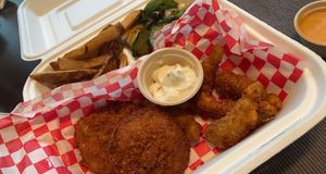 Sea Food platter! at The Reizod Vegan Experience in Columbia