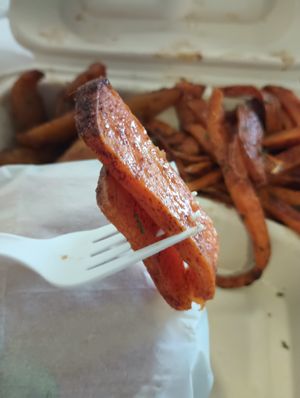 Sweet potato fries. at The Reizod Vegan Experience in Columbia