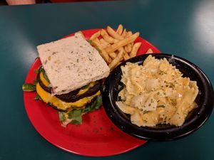 Best Double Bacon Cheeseburger on the planet!!   at The Reizod Vegan Experience in Columbia