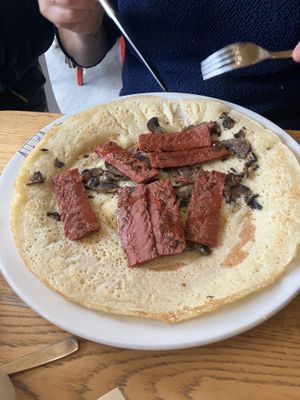 New Yorker w extra mushrooms   at The Pancake House - Center Parcs in Newark