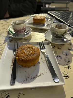 Orange and cinnamon dessert   at Mister Pizza - Duomo in Florence