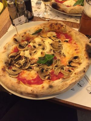 pizza funghi. at Mister Pizza - Duomo in Florence