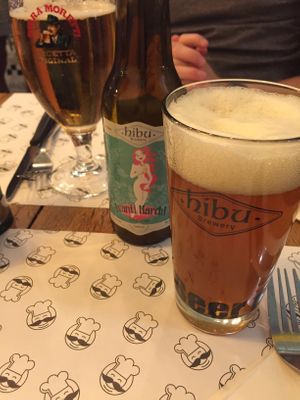 local beer! at Mister Pizza - Duomo in Florence