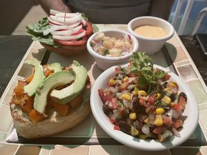 Juan’s vegan sandwich (obviously vegan) at Iguana Juan's in San Pedro