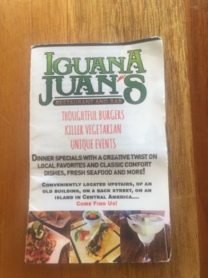 Iguana juan at Iguana Juan's in San Pedro
