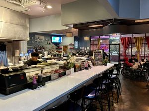 Sushi bar  at Blufin Sushi in Fresno