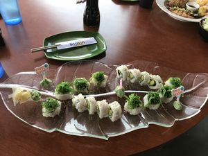 Veganlicious and avocado rolls at Blufin Sushi in Fresno