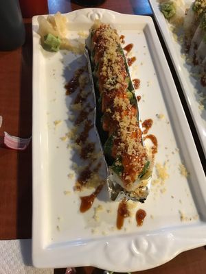 Avonado sushi roll at Blufin Sushi in Fresno