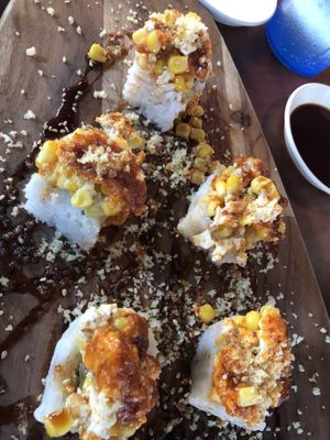 Ivegan roll  at Blufin Sushi in Fresno