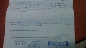 Hoja de reclamaciones at Sarasate in Pamplona