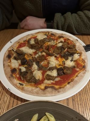 Plant based pepperoni pizza   at Il Fornello - Danforth Ave in Toronto