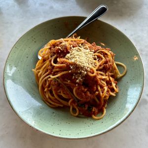 Plant-Based Spaghetti Bolognese  at Il Fornello - Danforth Ave in Toronto