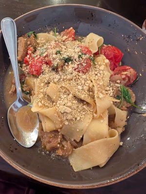 Plant-Based Parpadelle at Il Fornello - Danforth Ave in Toronto