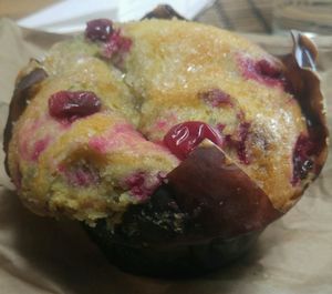 cranberry muffin at Vegan Fine Foods in Fort Lauderdale