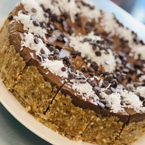 Raw Chocolate Pie made in-house.  at Vegan Fine Foods in Fort Lauderdale