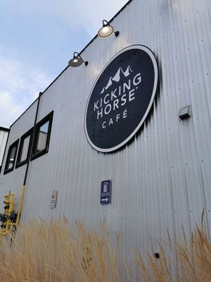 Outside at Kicking Horse Cafe in Invermere