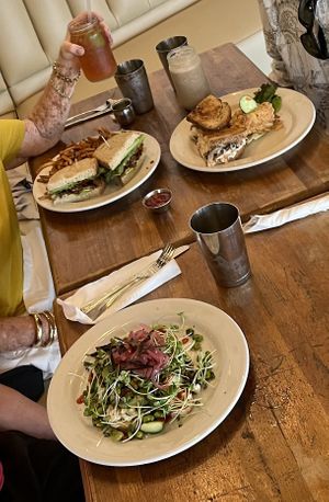 Sriracha Avocado toast was amazing ! at Flore in Los Angeles