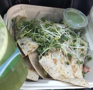 Amazing quesadilla  at Flore in Los Angeles