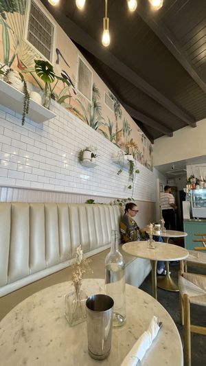 Inside. And very friendly server and owner!   at Flore in Los Angeles