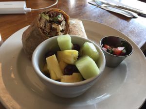 breakfast burrito  at Flore in Los Angeles