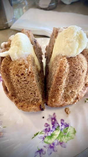 Spiced Carrot cake  at Flore in Los Angeles