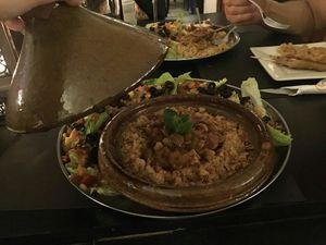 Tajine Curry vegano. at La Taberna Farfalla in Carboneras