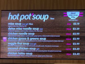 hot pot’soup at Itsu - Ealing Broadway in West London