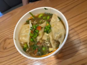 Veggie gyoza noodle bowl  at Itsu - Wimbledon in South West London
