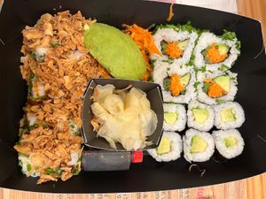 Veg sushi set  at Itsu - Wimbledon in South West London