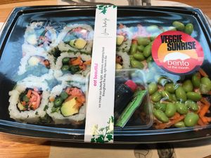 Bento box at Itsu in Oxford
