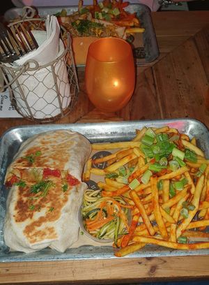 Bean burrito at Street in Nantwich