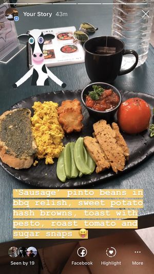 Amazing breakfast at Nourish Cafe in Bangkok