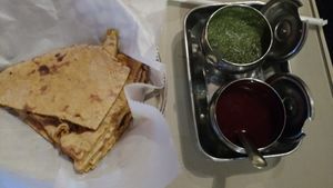 Chutney and Missi Paratha.  GREAT! at Passage to India in Wichita