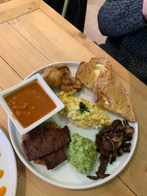 Cooked breakfast  at Vutie Beets in Letchworth