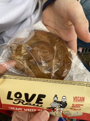 lotus biscuit cookie and vegan chocolate  at Vutie Beets in Letchworth