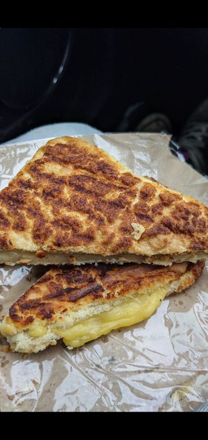 Smoked goudie tiger bread toastie at Vutie Beets in Letchworth