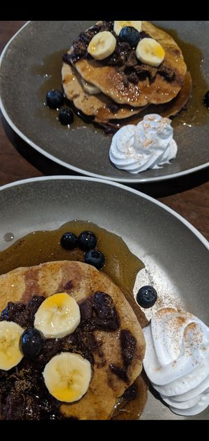 Pancakes at Vutie Beets in Letchworth