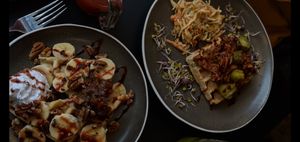 Savoury & sweet waffle at Vutie Beets in Letchworth