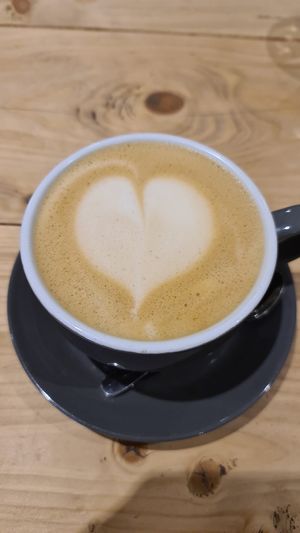 Gotta love the latte ! at Vutie Beets in Letchworth