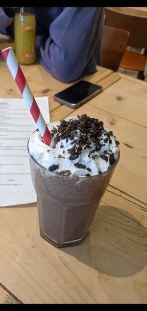 Oreo milkshake at Vutie Beets in Letchworth