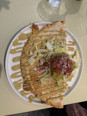 Black bean quesadilla   at Vutie Beets in Letchworth