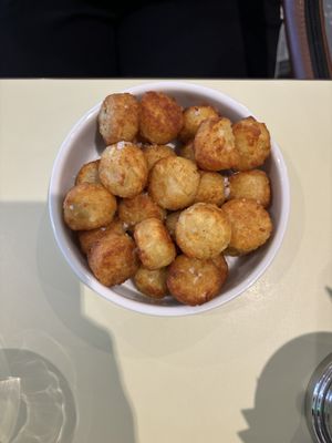 Hash brown tots  at Vutie Beets in Letchworth