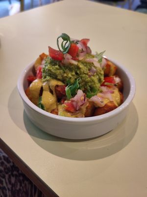 Loaded potato bites at Vutie Beets in Letchworth
